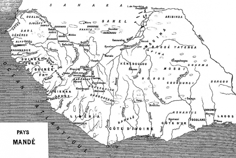 Figure 1. – Le pays Mandé au xixe siècle