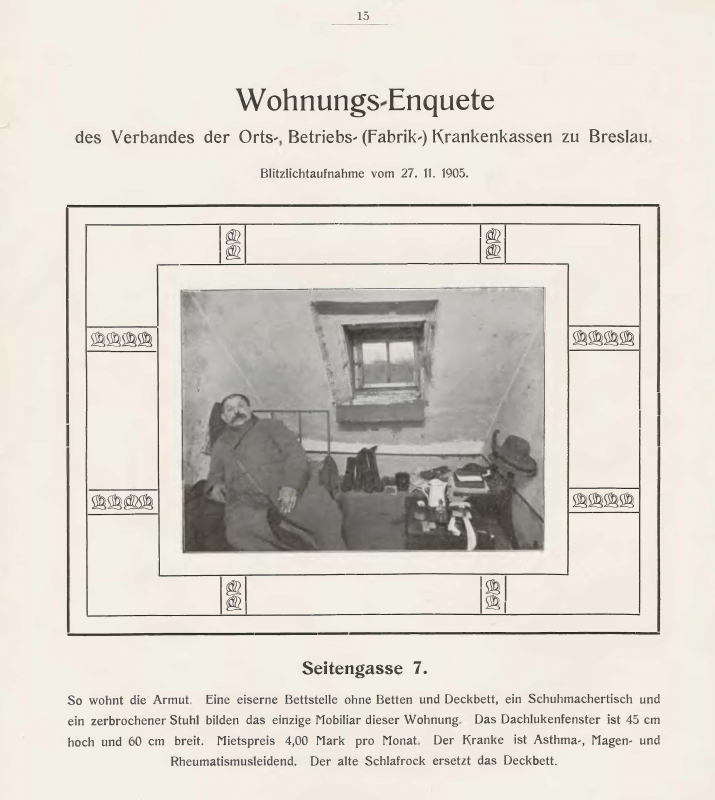 Abb. 1 – Ornamentale Verzierung aus der Breslauer Wohnungsenquête