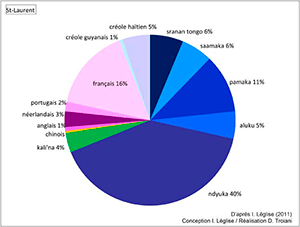 Graphique 1 : Langues de première socialisation