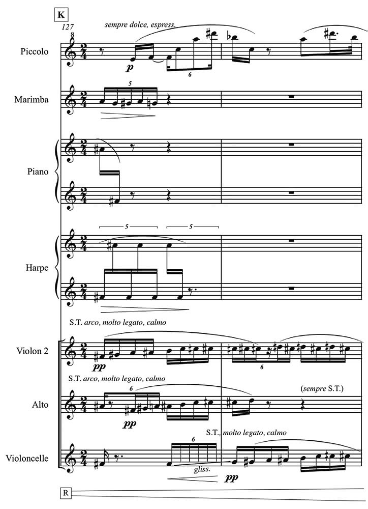 Ex. 1 : Lichtbogen by Kaija Saariaho, 1986
