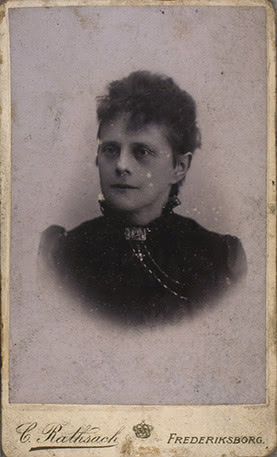 Laura Kieler. Photographie de C. Rathsack prise entre 1864 et 1911