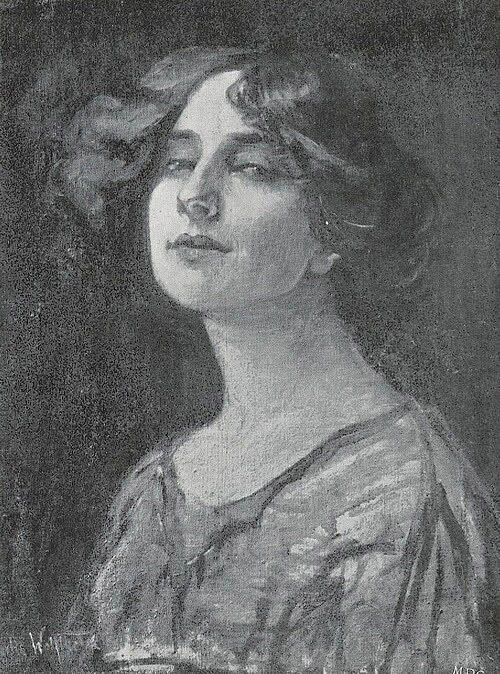 Fig. 1. Julie Wolfthorn: Portrait of Dagny Juel-Przybyszewska (before 1901)