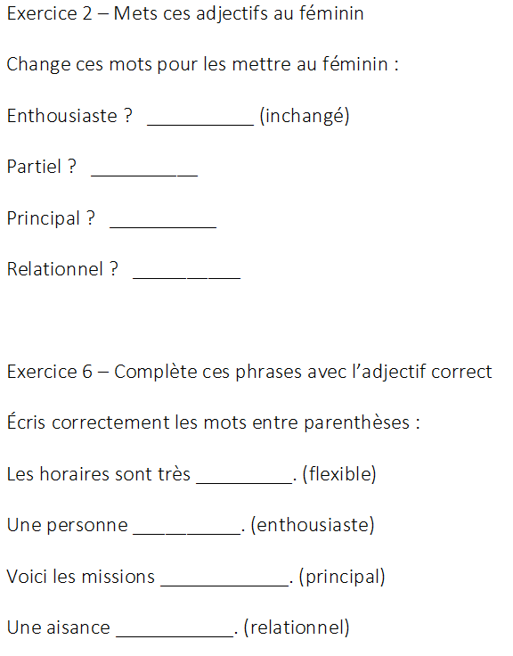 Figure 10 : Activité de compréhension écrite du document généré et proposition d’un scénario pédagogique