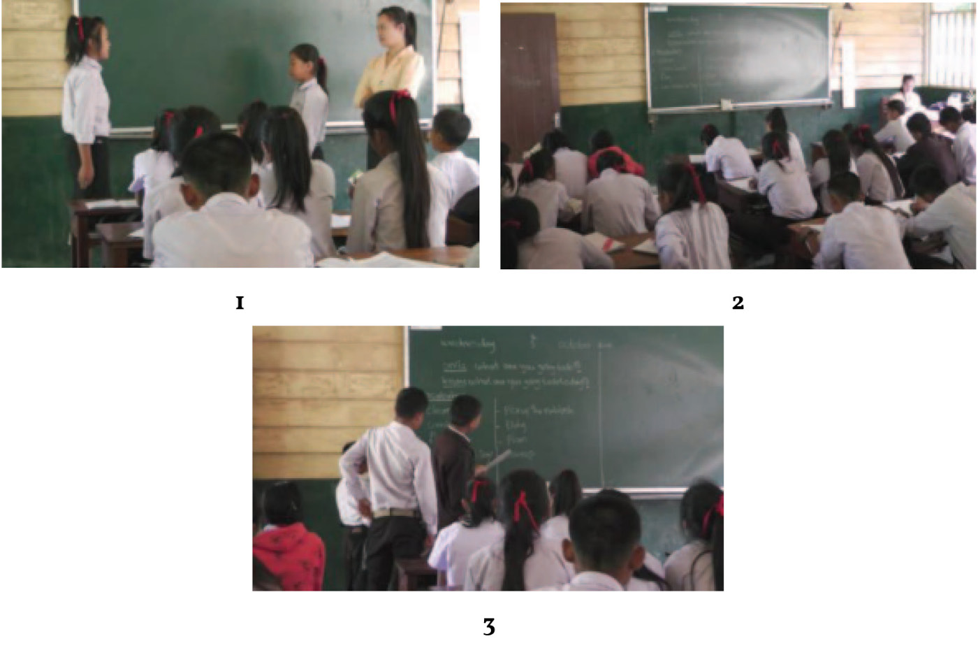 Figure 1 : leçon d’anglais à Ban Nayang