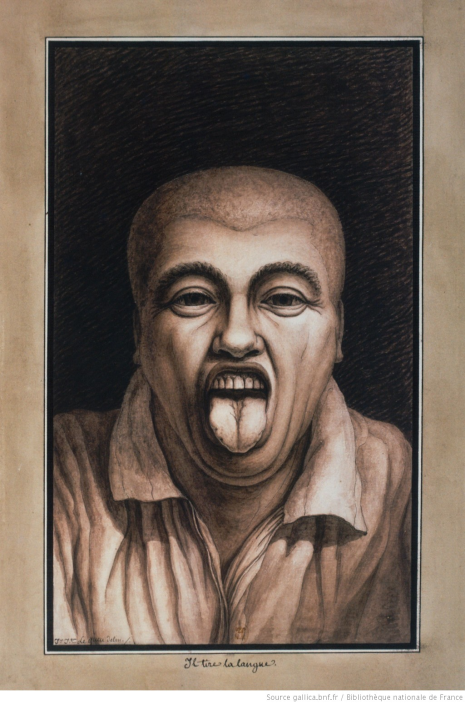 Jean-Jacques Lequeu, Il tire la langue, c. 1790-1810