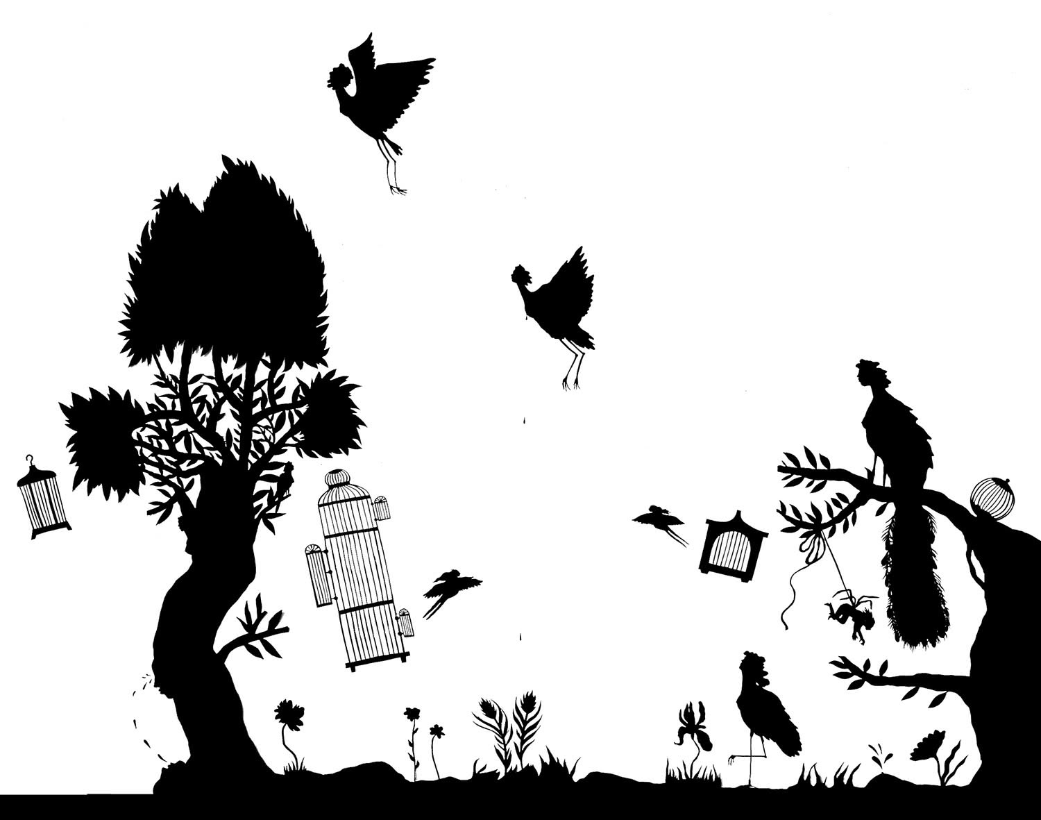 Fig.4. Sarah Ménard, Femmes-oiseaux, 2023