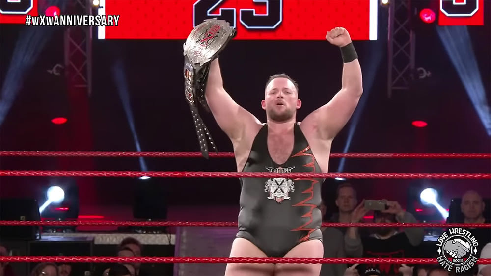 Fig. 3. Robert Dreissker vs. Masha Slamovich, wXw 23rd Anniversary (2023), wXwNOW2.0.