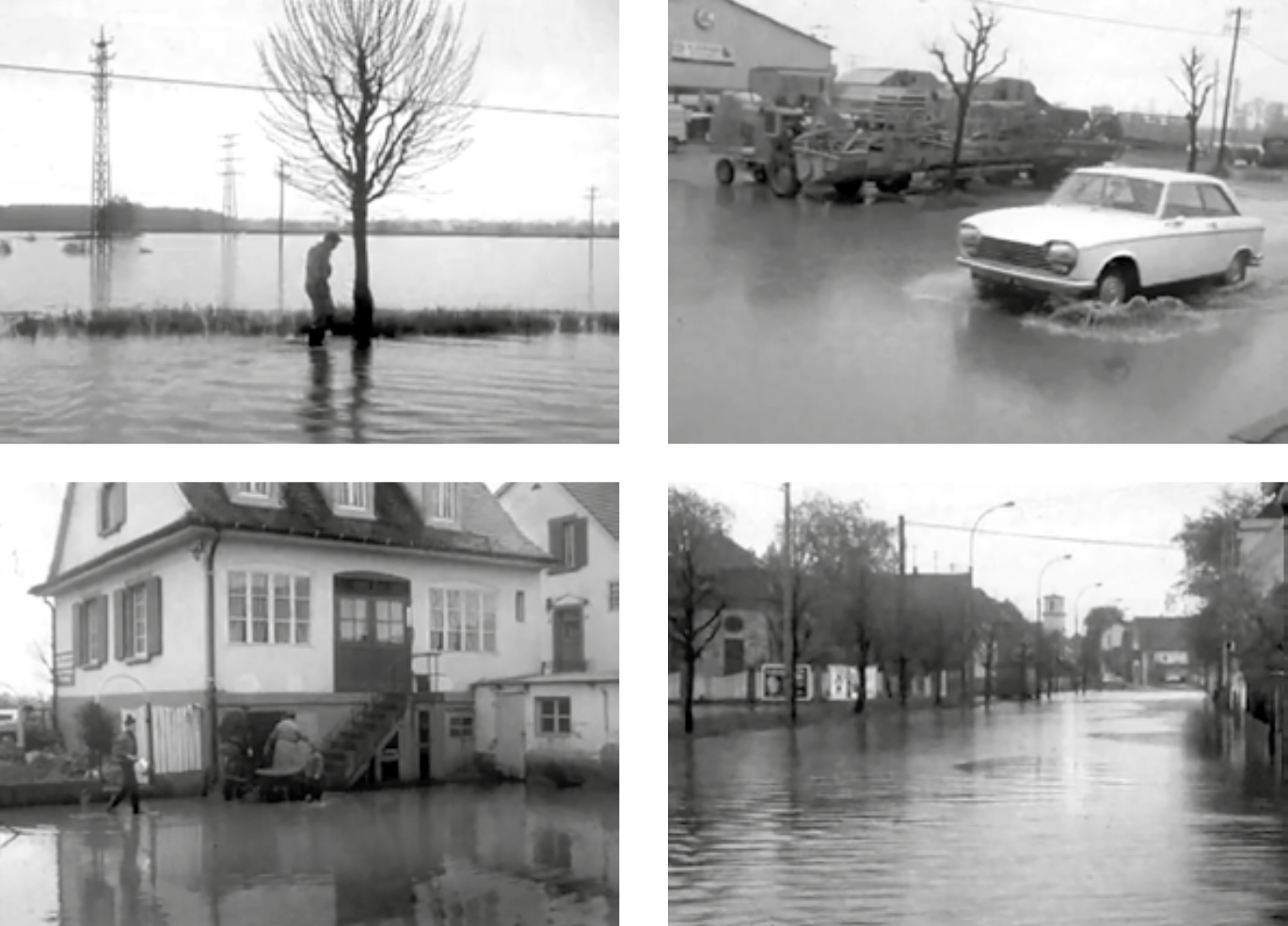 Fig. 5. Inondations et glissements de terrain en Alsace, mai 1970