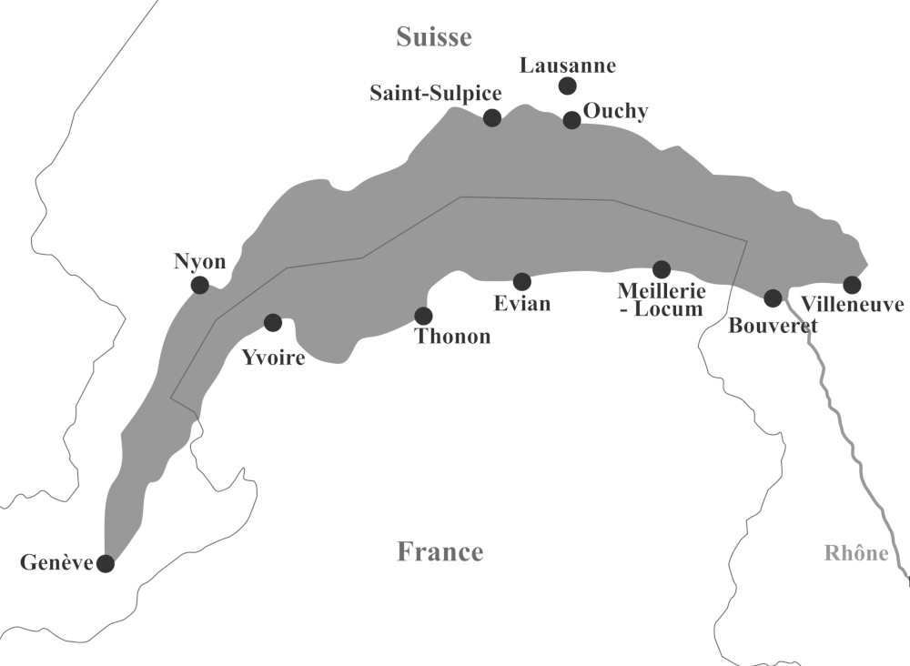 Fig. 3. Carte des villes citées par les acteurs et mentionnées dans l’article