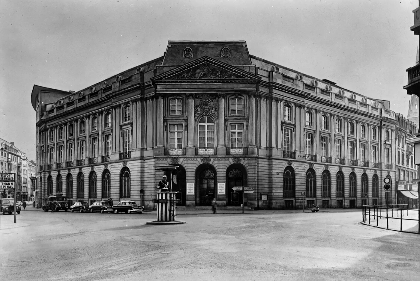 Agence Sogenal, rue du Sauvage, Mulhouse, 1960.