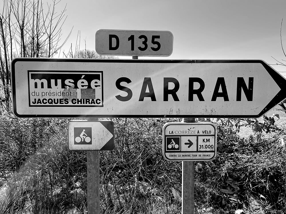 Figure 4.2. Direction Sarran (Corrèze) par le tracé du contre-la-montre du Tour de France 1998