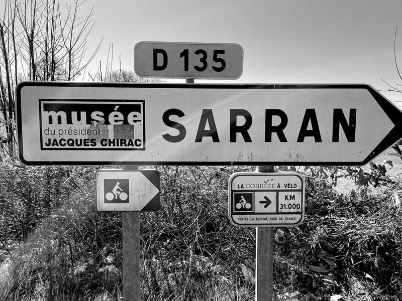 Figure 4.2. Direction Sarran (Corrèze) par le tracé du contre-la-montre du Tour de France 1998