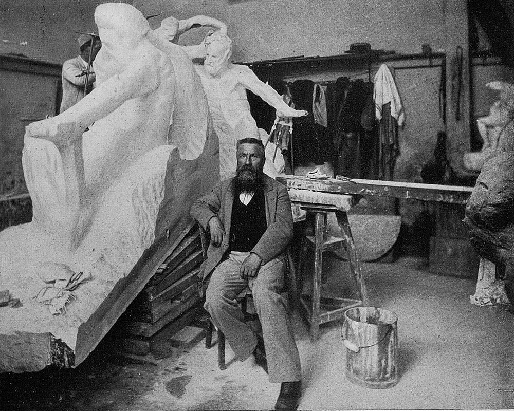 Figure 1 : Dornac, Rodin dans son atelier de la rue de l’Université