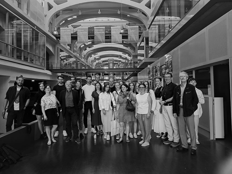 Groupe de participants à l’école d’été « Industrial heritage and sustainable development », Journée d’ouverture du 8 juillet 2024 à la Fonderie