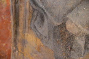 Fig. 22 : Les plis du vêtement de Joseph sur la scène de la Nativité