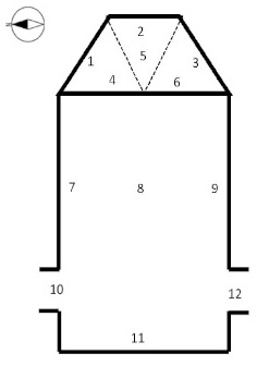 Fig. 2 : Plan de la chapelle basse